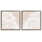 Stupell Industries Abstract Cream Layered Strokes 2 pc Framed Floater Canvas Wall Art Set Design by June Erica Vess